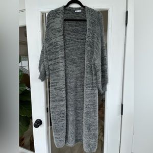 Dex gray duster cardigan